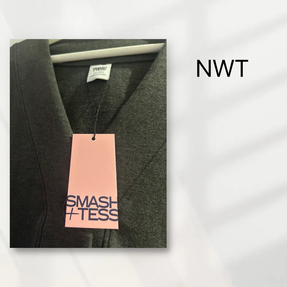 🇨🇦🆕NWT SMASH + TESS |2XL| Cozy minimalist Maya Lightweight Charcoal Cardigan* - Picture 11 of 16